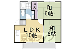 エバーグリーンコート 2LDKの間取図画像