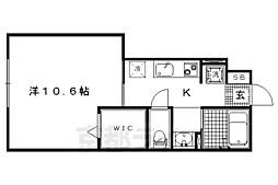 メゾン・ド・ソレイユ 1Kの間取図画像