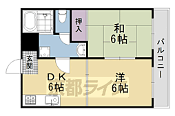 ハイメゾンいとう 2DKの間取図画像