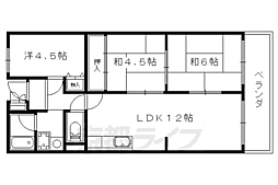 ハイム日野 3LDKの間取図画像