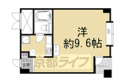 グランドパレス堀川 1Kの間取図画像