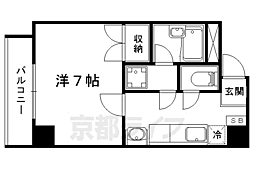 パインベルテ2 1Kの間取図画像