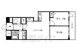 ユニティビル 2LDKの間取図画像