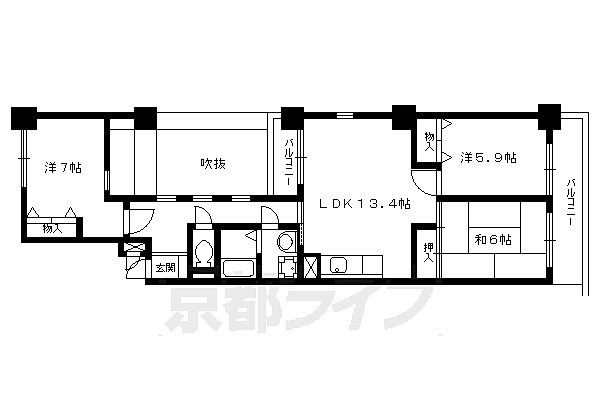 同じ建物の物件間取り写真 - ID:226066114341