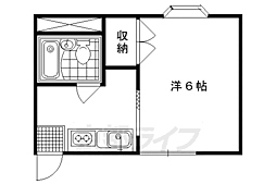 メゾングランドール 1Kの間取図画像