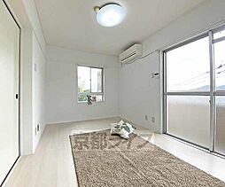 京都市営烏丸線 北大路駅 3.2kmの賃貸アパート 3階2Kのリビング/ダイニング