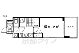 プレサンス京都二条京華 1Kの間取図画像