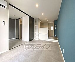 京都市営烏丸線 北大路駅 徒歩25分の賃貸アパート 2階1LDKのリビング/ダイニング