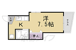 パンプキンハウス ワンルームの間取図画像