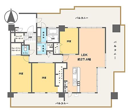約125m2の広々としたお部屋です!