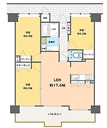 グリーンヒル高砂町 3LDKの間取図画像