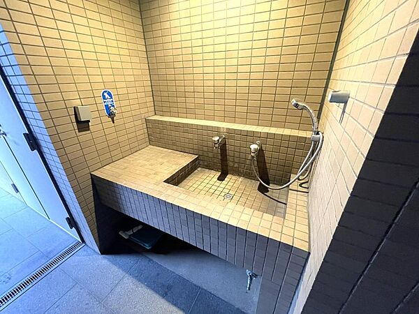 ペット用シャワーが設置されております！