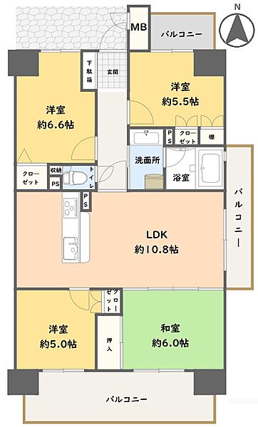 間取りを拡大表示