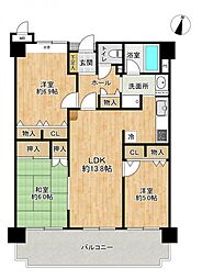 間取図画像 3LDK