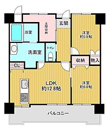 間取図画像 2LDK
