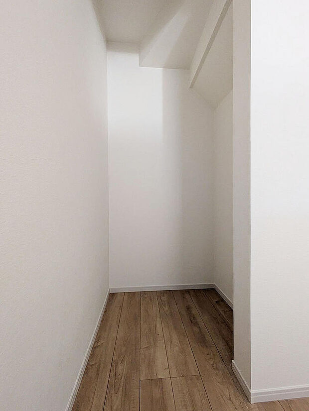 キッチン奥には収納スペースもちろんパントリーとしての利用も可