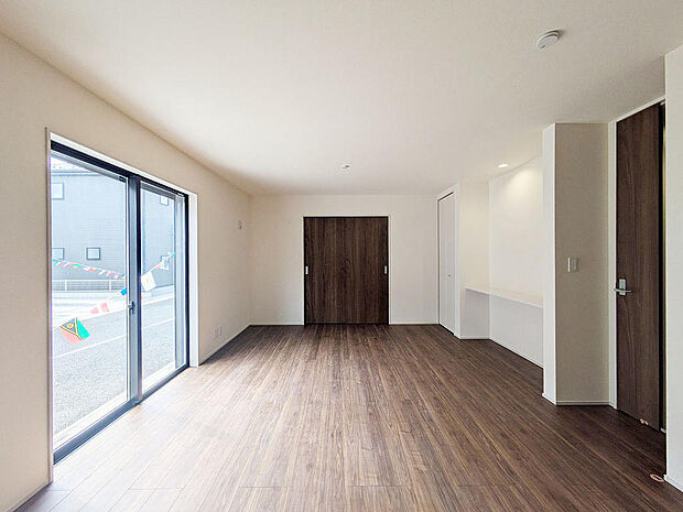 日当たりの良い17.2帖のLDK