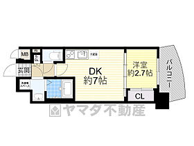 プレサンス江坂ベルフィーヌ  ｜ 大阪府吹田市垂水町１丁目57番16号（賃貸マンション1DK・2階・25.47㎡） その2