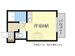 イーズマンションファイブ ワンルームの間取図画像