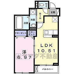 間取図画像 1LDK