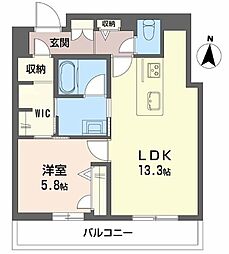 和の社 江坂 1LDKの間取図画像
