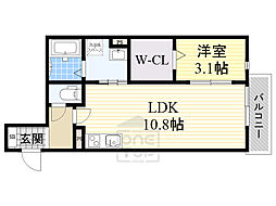 アースフィールド2 1LDKの間取図画像