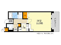サイドヒル2 1Kの間取図画像