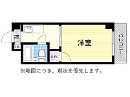 RHYTHM江坂町 1Kの間取図画像