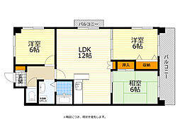 ロイヤルグレイスヴィラ 3LDKの間取図画像