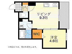 テラスクラーヴス 1LDKの間取図画像