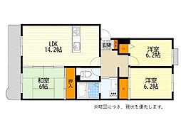 グリーンビュー少路 3LDKの間取図画像