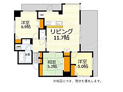 セレッソコート千里中央アネックス 3LDKの間取図画像