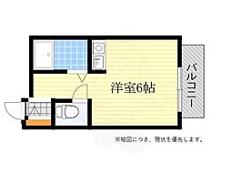 イーズマンションファイブ ワンルームの間取図画像