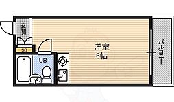 サンハイツ ワンルームの間取図画像