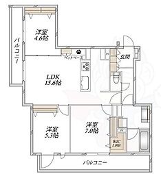 (仮称)吹田市千里山西6丁目へーベルメゾン 3LDKの間取図画像