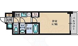 サムティ江坂レガーロ 1Kの間取図画像