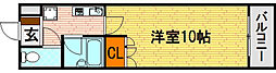YASUDA　BLD　VI 3階1Kの間取り