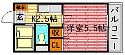間取図画像 1K