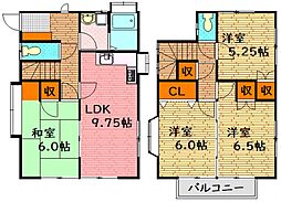 相田6丁目S貸家 1階4LDKの間取り
