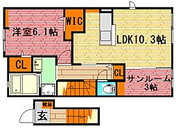 間取図画像 1SLDK