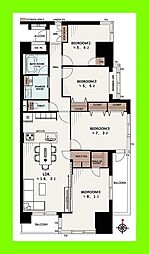 アーバンハイツ北砂 4LDKの間取図画像