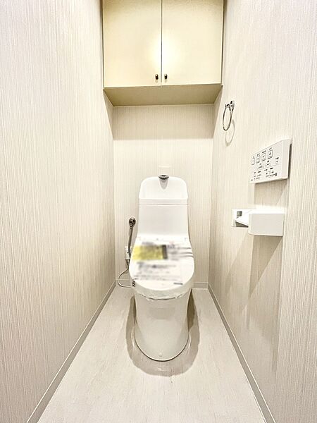 明るく清潔感のあるトイレです。