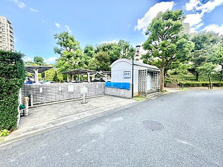 ゴミ置き場。常に清潔に保たれています。
