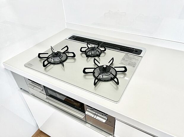 三口ガスコンロでお料理が一気にはかどりそう