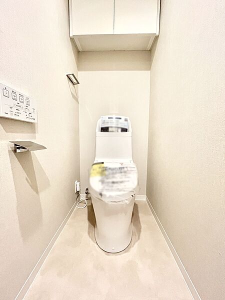 明るく清潔感のあるトイレです。