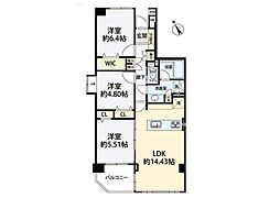 コスモ東習志野 3LDKの間取図画像