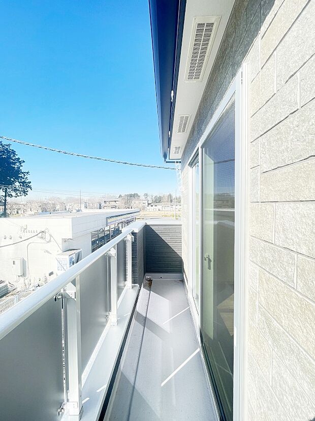 風通しの良いバルコニー  