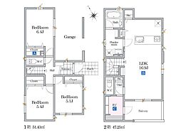 船橋市海神町2丁目　一戸建て　全1棟 3LDKの間取り