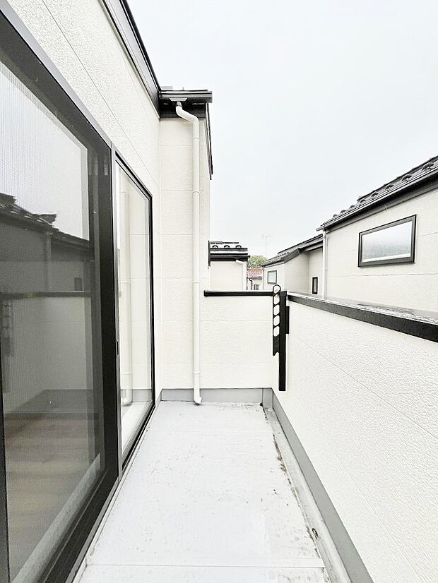 風通しの良いバルコニー