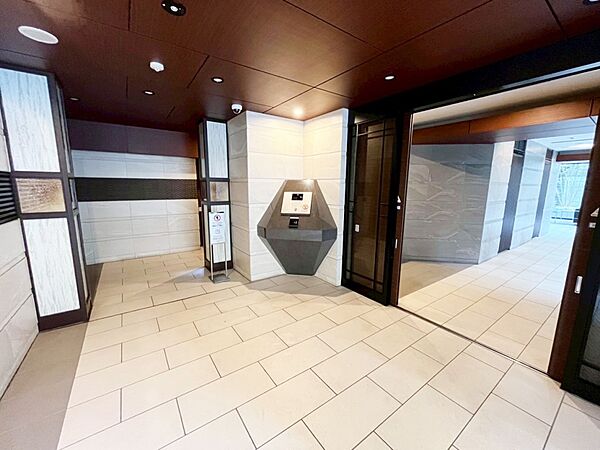 常にきれいに掃除・整備されているエントランス